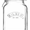 Kilner Square Swing Top Glass Jar | 1.5L -Curious Shop kilner clip top 51 ounce square jar 0025.512