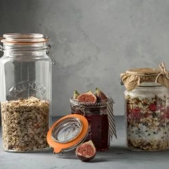 Kilner Facetted Clip Top Jar | 63.4oz -Curious Shop kilner facettedcliptopjars range 4
