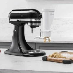 KitchenAid Gourmet Pasta Press Attachment (Bucatini, Rigatoni, Spaghetti, Fusilli, Large & Small Macaroni) 13 KitchenAid Gourmet Pasta Press Attachment (Bucatini, Rigatoni, Spaghetti, Fusilli, Large & Small Macaroni) -Curious Shop ksmpexta