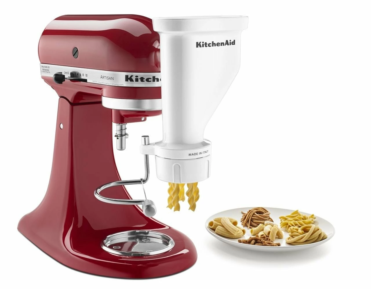 KitchenAid Gourmet Pasta Press Attachment (Bucatini, Rigatoni, Spaghetti, Fusilli, Large & Small Macaroni) 4 KitchenAid Gourmet Pasta Press Attachment (Bucatini, Rigatoni, Spaghetti, Fusilli, Large & Small Macaroni) - Image 2