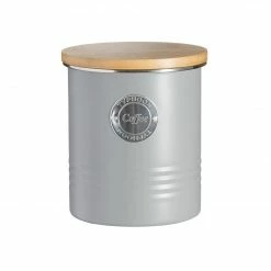 Typhoon Living Collection | 1-Quart Coffee Canister - Grey