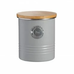 Typhoon Living Collection | 1-Quart Tea Canister - Grey