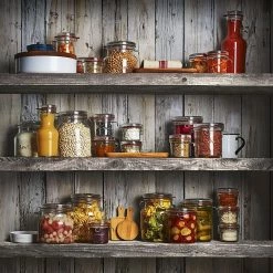 Luigi Bormioli Lock-Eat Food Jar 34oz -Curious Shop lockeatlife1 2 3