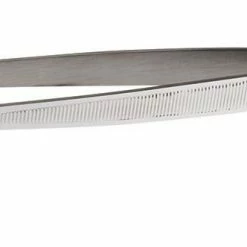 Mercer Culinary Curved Tip Precision Stainless Steel Plating Tongs | 9.375"