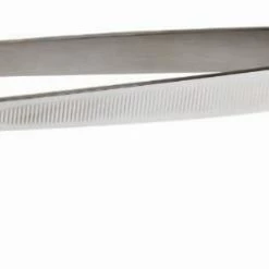 Mercer Culinary Curved Tip Precision Stainless Steel Plating Tongs | 11.75"