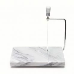 Fox Run White Marble Cheese Slicer -Curious Shop marble cheese slicer