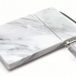 Fox Run White Marble Cheese Slicer -Curious Shop marble cheese slicer white 3841