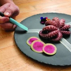 Mercer Culinary Mercer Silicone Plating Brush - Comb -Curious Shop mercer plating tools m35602 image 03