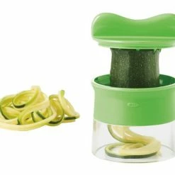 OXO Good Grips 3 Blade Hand Held Spiralizer- Makes 3 Different Noodles -Curious Shop oxo hand held spiralizer 11194200