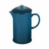 Le Creuset 34oz Stoneware Ceramic French Press | Deep Teal