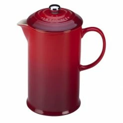 Le Creuset 34oz Stoneware Ceramic French Press | Cerise/Cherry Red 9 Le Creuset 34oz Stoneware Ceramic French Press | Cerise/Cherry Red -Curious Shop pg8200cb 1067 french press cherry