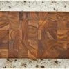 TeakHaus End Grain Serving Cheese Board | 18" X 6" X 2" 1 TeakHaus End Grain Serving Cheese Board | 18" X 6" X 2" -Curious Shop proteak cheeseboard endgrain popup