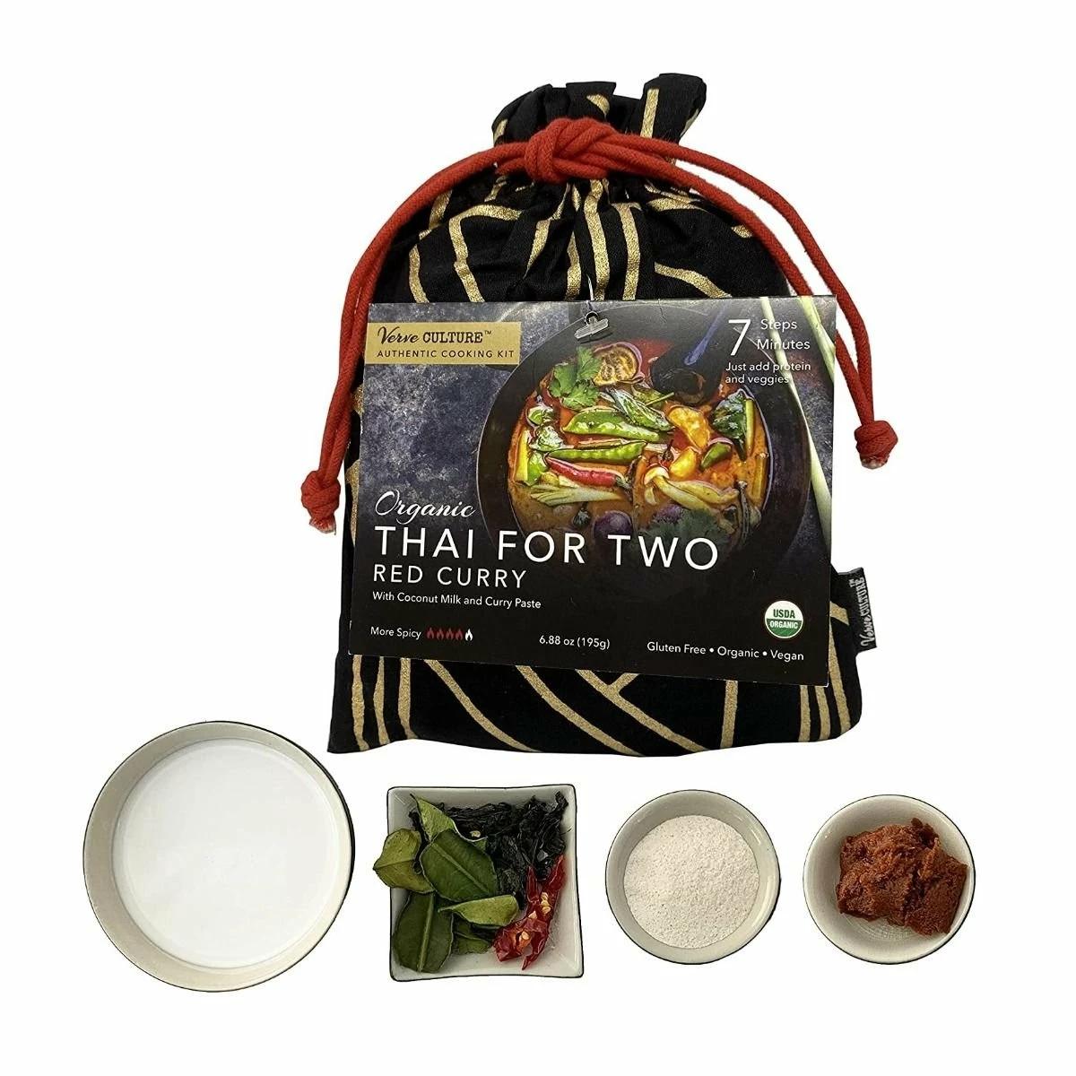 Verve Culture Authentic Cooking Kit - Organic Thai For Two | Red Curry 4 Verve Culture Authentic Cooking Kit - Organic Thai For Two | Red Curry - Image 2