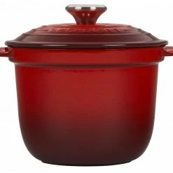 Le Creuset Cast Iron Rice Pot | Cerise/Cherry Red 13 Le Creuset Cast Iron Rice Pot | Cerise/Cherry Red -Curious Shop rs10463 ls4101s 1867ss 2