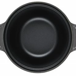 Le Creuset Cast Iron Rice Pot | Oyster Grey -Curious Shop rs10573 ls4101s 187fss inside
