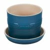 Le Creuset 5.5" Herb Planter | Deep Teal -Curious Shop rs16125 pg0002 7d scr