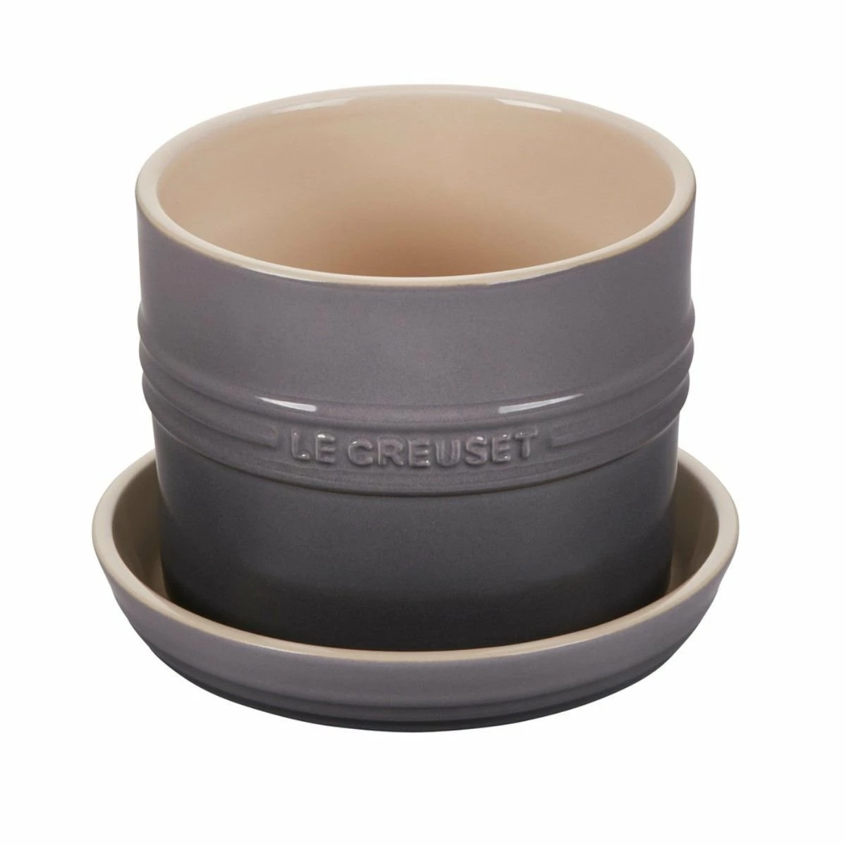 Le Creuset 5.5" Herb Planter | Oyster 3 Le Creuset 5.5" Herb Planter | Oyster