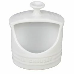 Le Creuset Stoneware Salt Crock | White