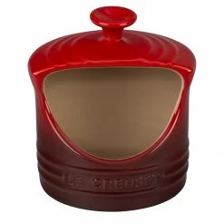 Le Creuset Stoneware Salt Crock | Cerise/Cherry Red