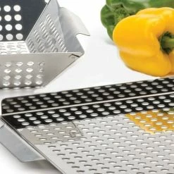 RSVP International RSVP BBQ Grilling Pan 7 RSVP International RSVP BBQ Grilling Pan -Curious Shop rsvp bbq grill pan bq grl