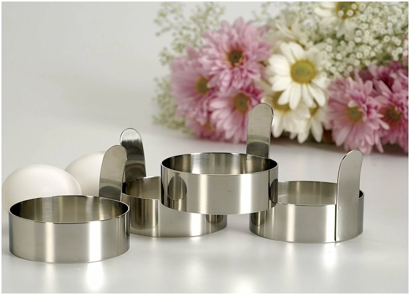 RSVP International RSVP Endurance Stainless Steel Egg Rings 3 RSVP International RSVP Endurance Stainless Steel Egg Rings