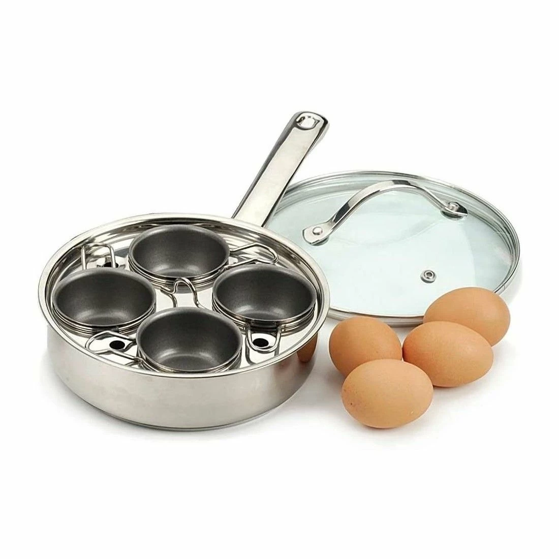 RSVP International RSVP Endurance 4 Egg Poacher Set 3 RSVP International RSVP Endurance 4 Egg Poacher Set