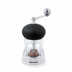 Swissmar 4" Nutmeg Mill With Crank Handle | Matte Black