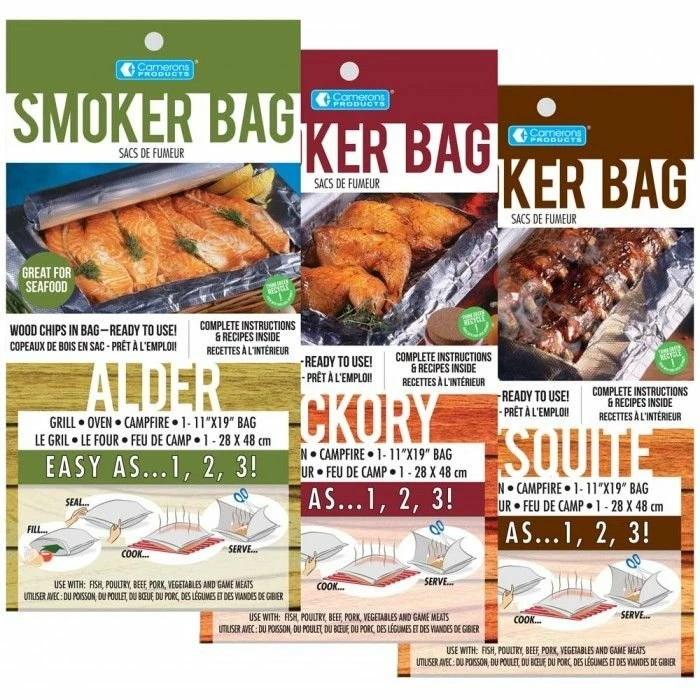 Camerons Products Food Smoker Bags | Multiple Flavors Available 3 Camerons Products Food Smoker Bags | Multiple Flavors Available