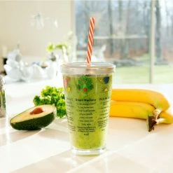 Kikkerland Recipe Glass | Smoothie -Curious Shop smoothie cup life 1