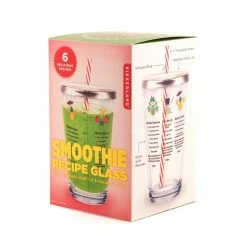Kikkerland Recipe Glass | Smoothie -Curious Shop smoothie cup main 3