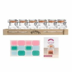 Kilner 2.3oz Glass Swing Top Spice Jar Set -Curious Shop spice1