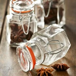 Kilner 2.3oz Glass Swing Top Spice Jar Set -Curious Shop spice4