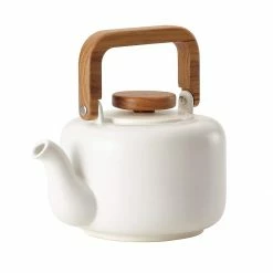 BonJour 4-Cup Ceramic Teapot | Matte White